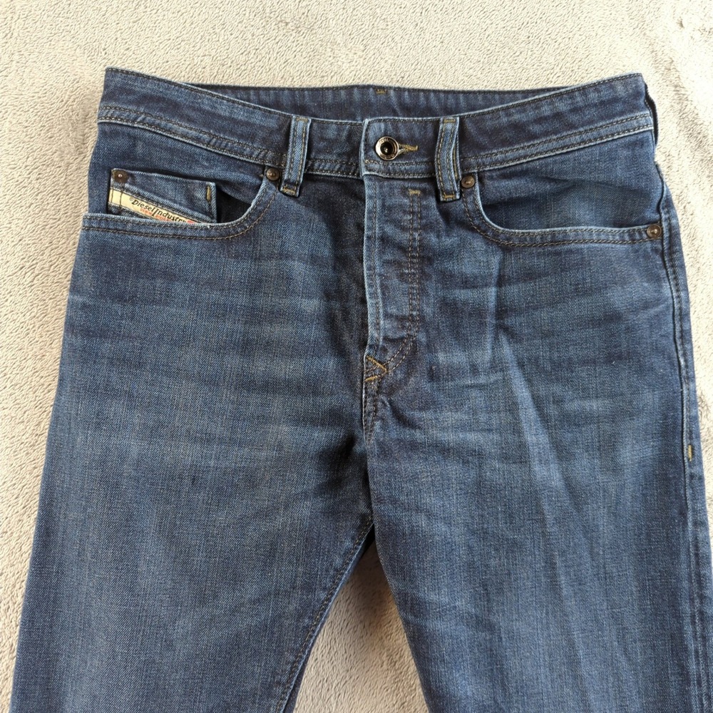 Diesel Buster Jeans Mens 30x29* Blue 0844C Dark Wash Slim Tapered Stretch Denim‎